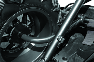 Polaris RZR XP Spare Tire Carrier - DragonFire Racing - Steel construction, Bed Mount - Black - `14-`22